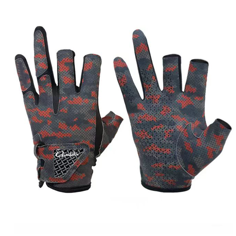 Cycling Glove Padded - Sarung tangan memancing Gamakatsu, pakaian memancing