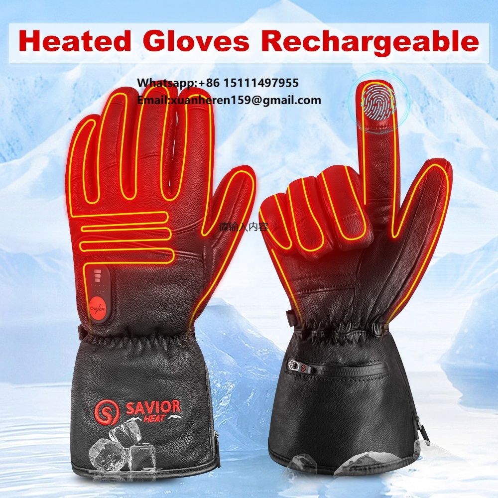 Ski Glove Waterproof - Sarung Tangan Kulit Berpemanas Pria Wanita
