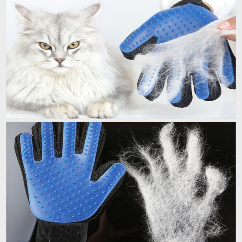 Rubber Glove Cleaning - Sarung Tangan Perawatan Hewan Peliharaan Sikat