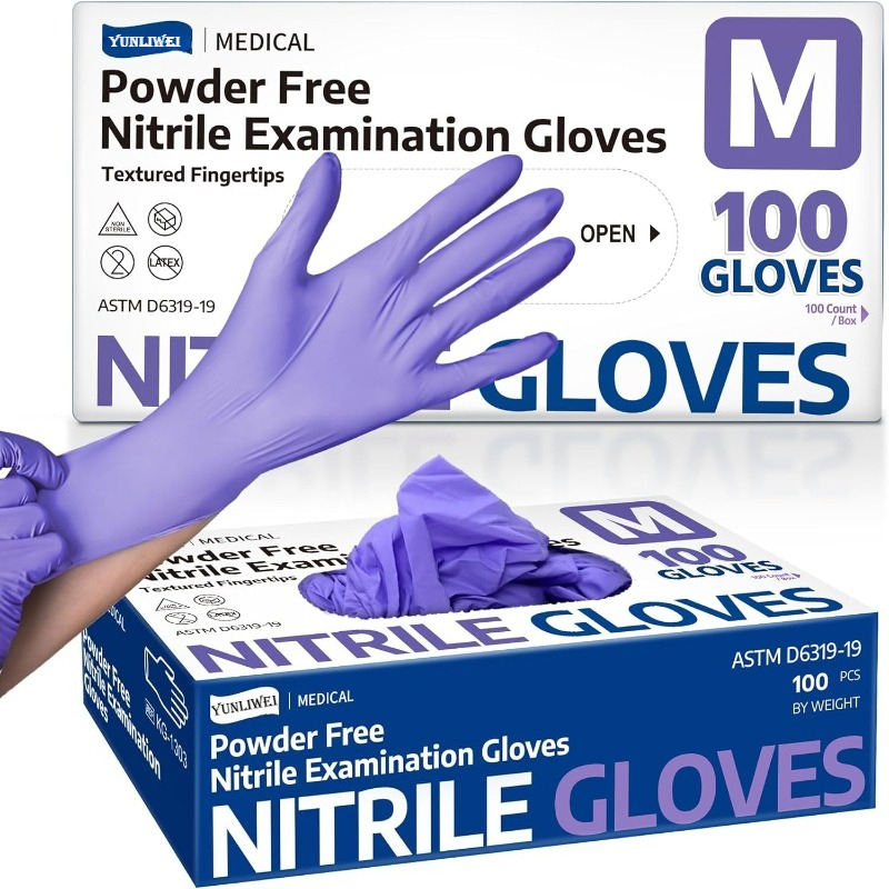 Exam Glove Nitrile - Sarung Tangan Sekali Pakai Ungu Nitril