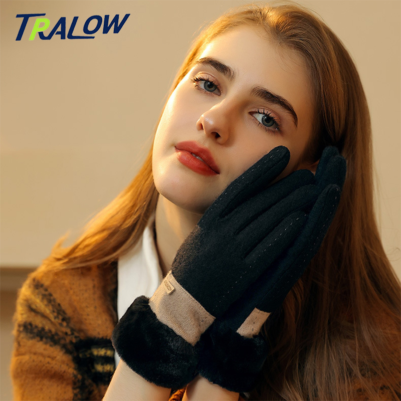 Wool Glove Lined - Sarung Tangan Rajut Wanita TRALOW untuk