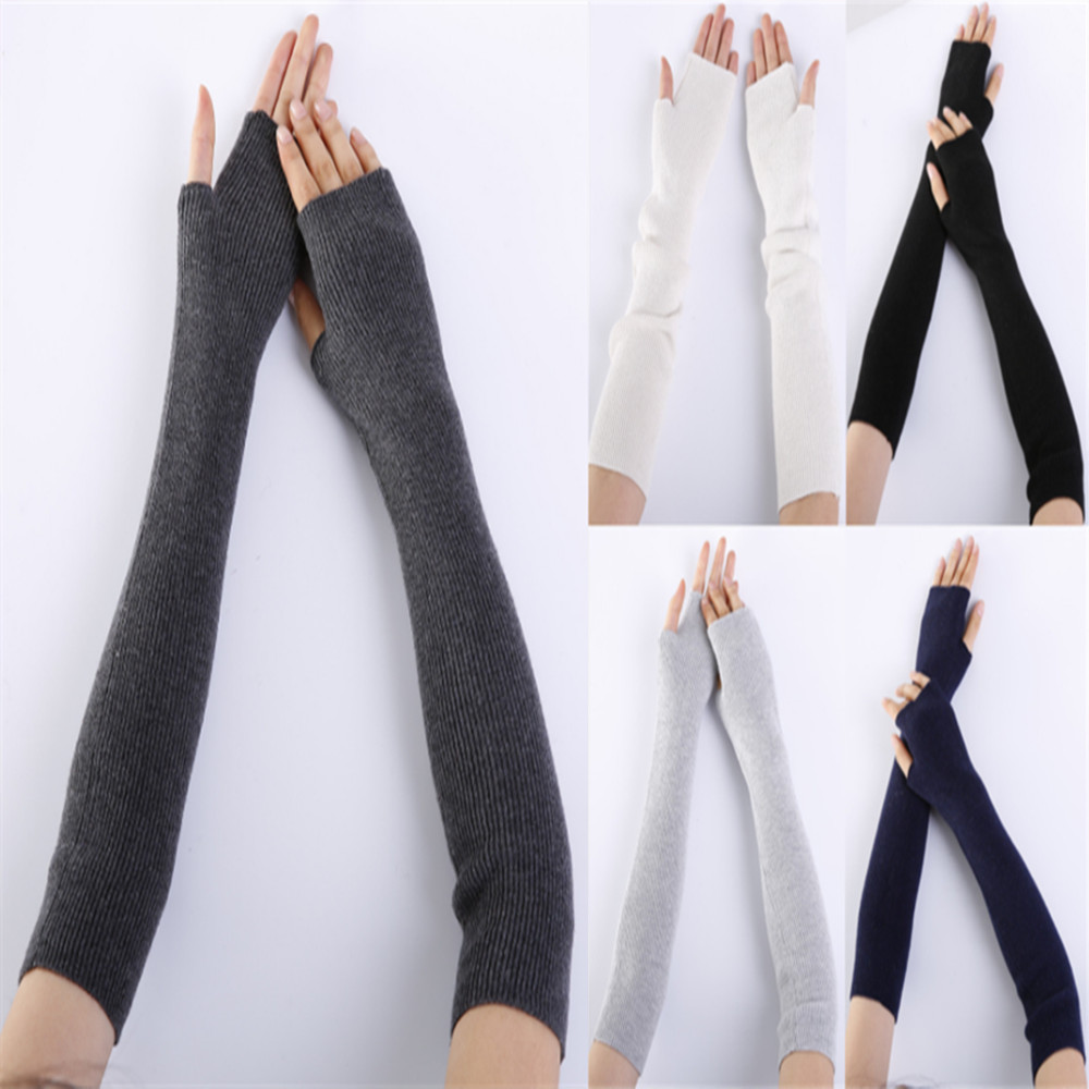 Fingerless Glove Knit - Sarung tangan tanpa jari pria wanita,