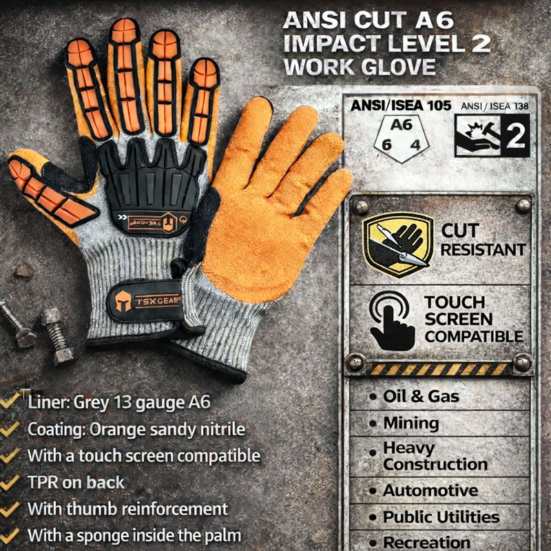 Nitrile Mechanic Glove - NMSafety Sarung Tangan Kerja Anti Getaran