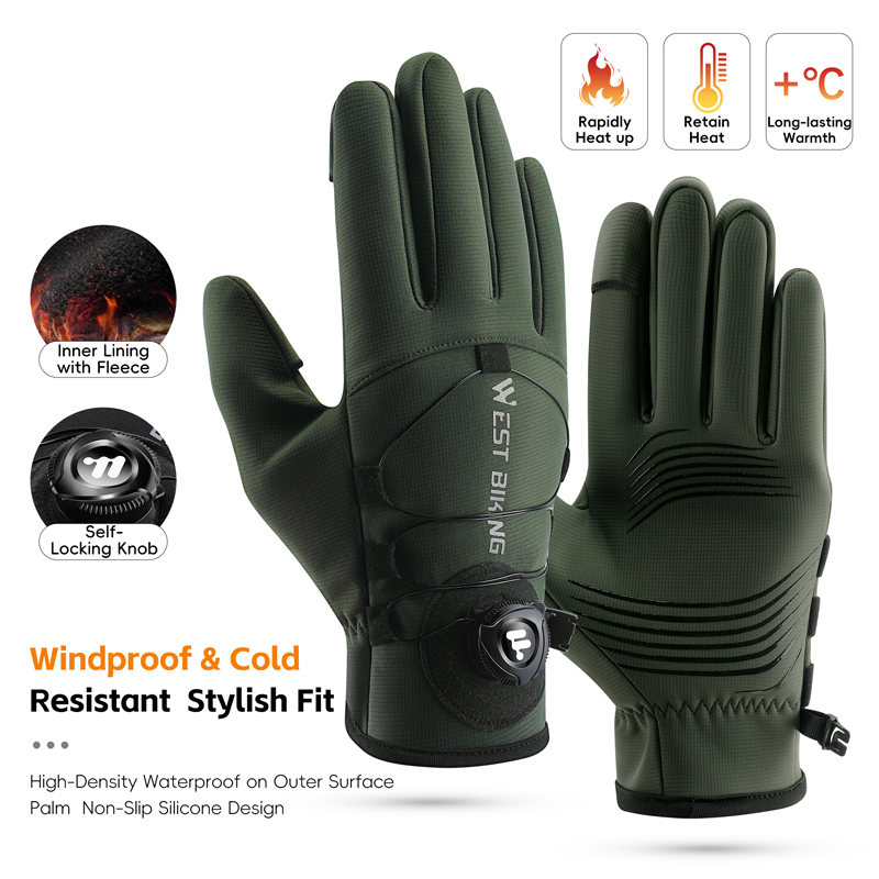 Winter Glove Insulated - Sarung Tangan Sepeda Musim Dingin Magnetik