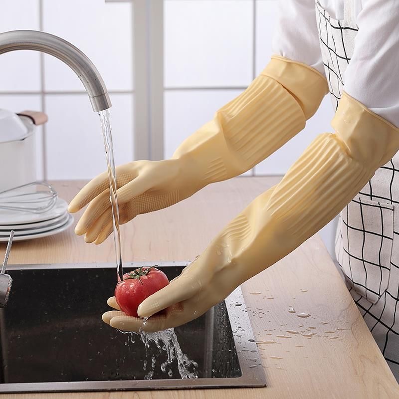 Dish Glove Rubber - Sarung Tangan Pencuci Piring Karet Panjang