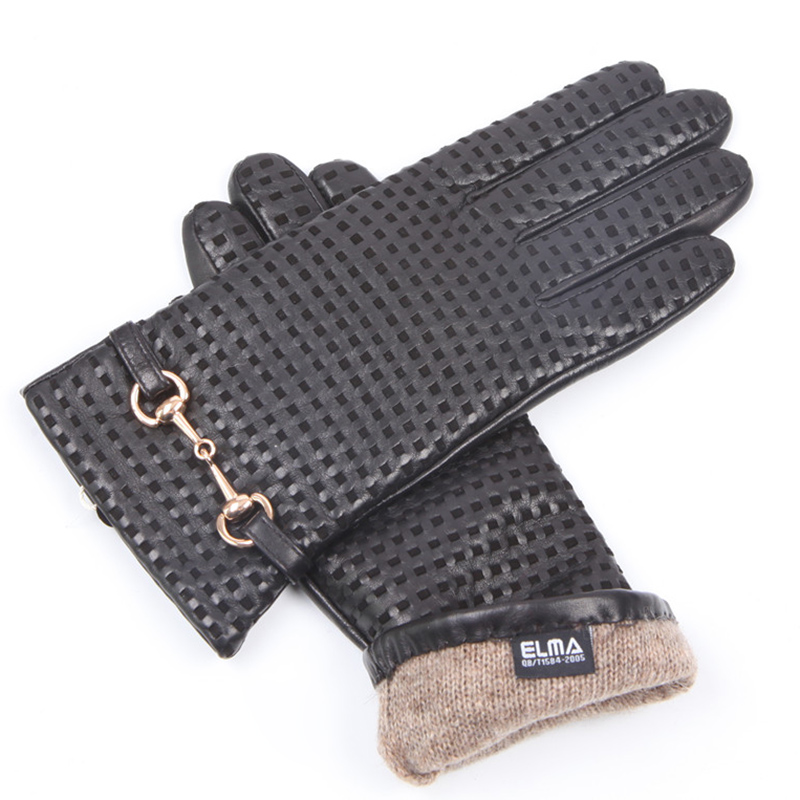 Wool Glove Lined - Sarung Tangan Kulit Asli Musim Gugur