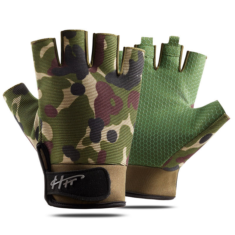 Cycling Glove Padded - 1 Pasang Sarung Tangan Memancing Setengah