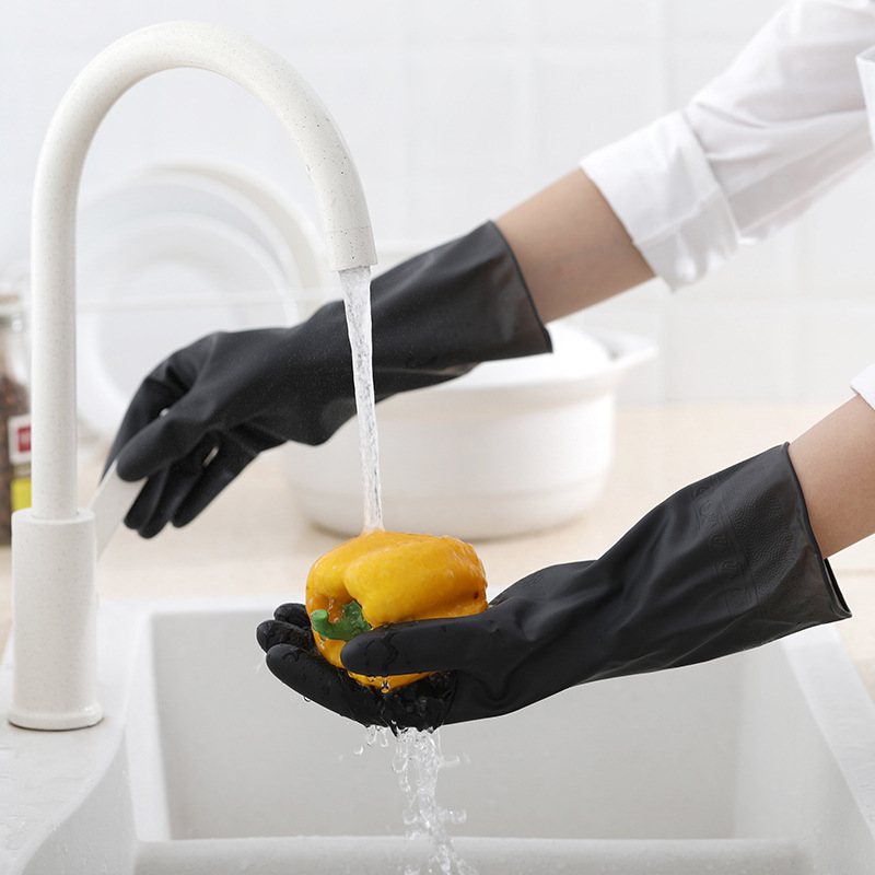 1 Pasang Sarung Tangan Hitam S - Dish Glove Rubber ulasan dan harga