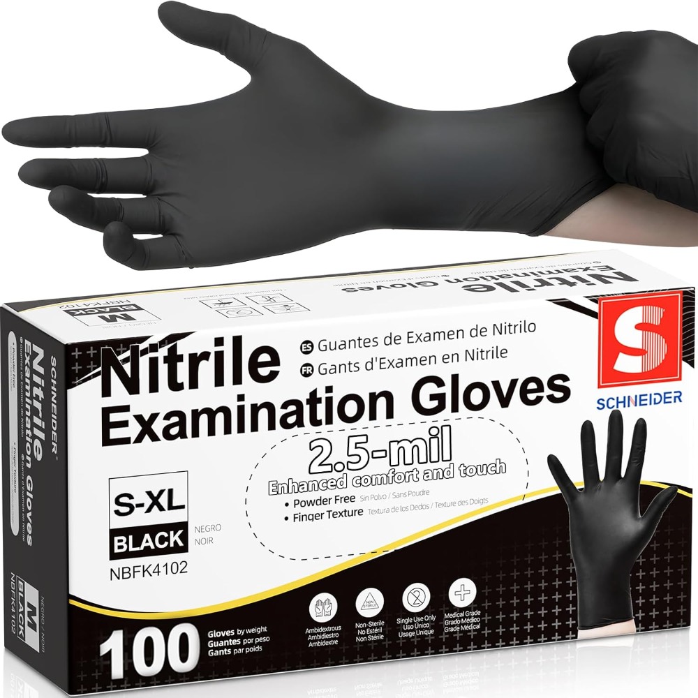 Sarung Tangan Nitril Hitam Sek - Exam Glove Nitrile ulasan dan harga