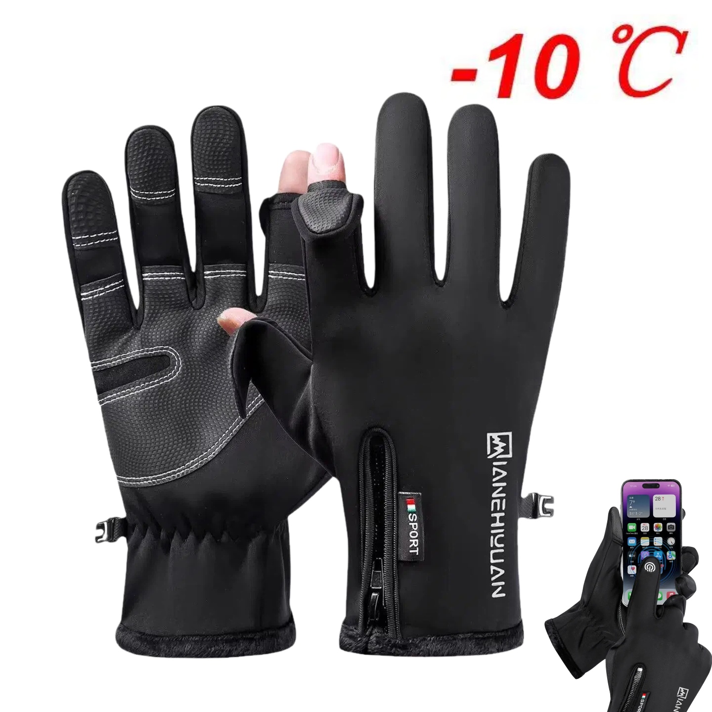 Sarung Tangan Bersepeda Pria L - Ski Glove Waterproof ulasan dan harga