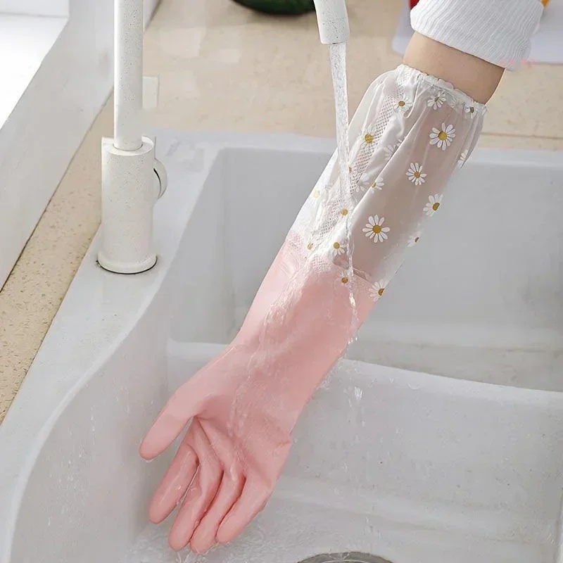 Sarung Tangan Karet Lengan Pan - Dish Glove Rubber ulasan dan harga