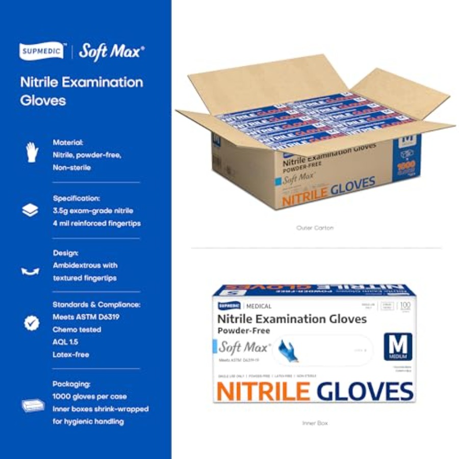 Medis Soft Max ™   Sarung Tang - Exam Glove Nitrile ulasan dan harga
