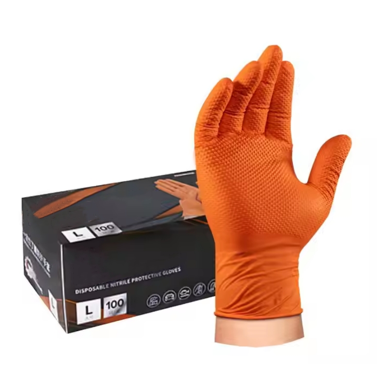 Sarung Tangan Nitril Oranye In - Nitrile Mechanic Glove ulasan dan harga
