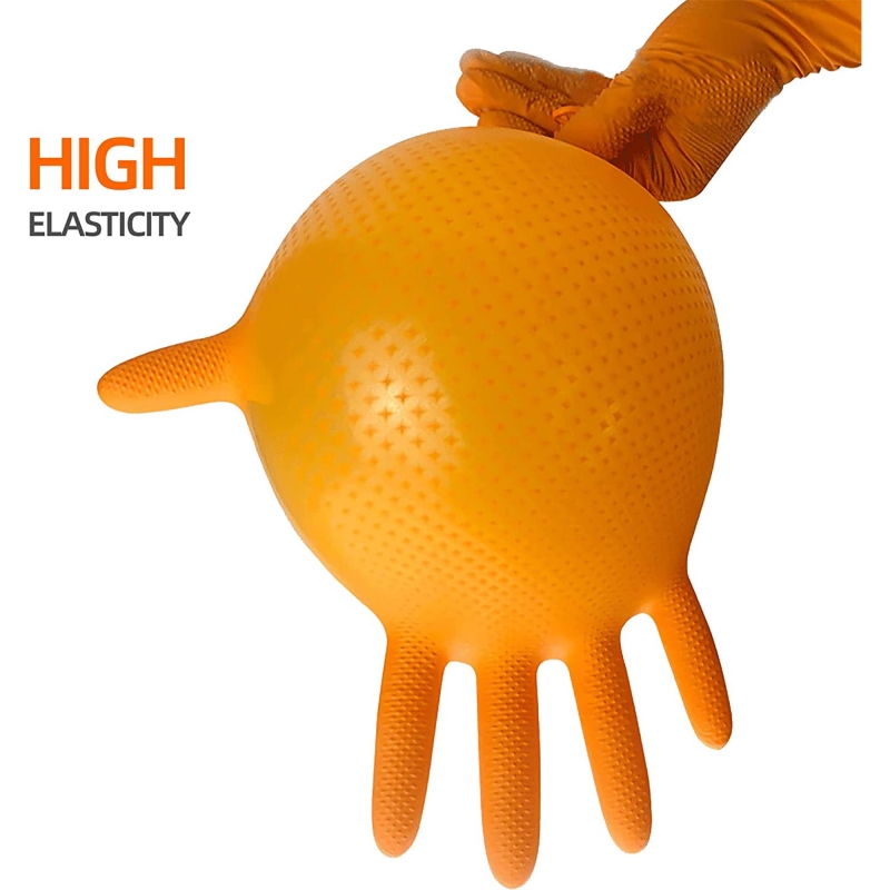 Sarung Tangan Nitril Oranye In - Nitrile Mechanic Glove ulasan dan harga