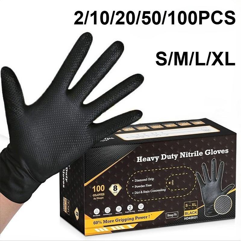2-100PCS Sarung Tangan Nitril  - Nitrile Mechanic Glove ulasan dan harga