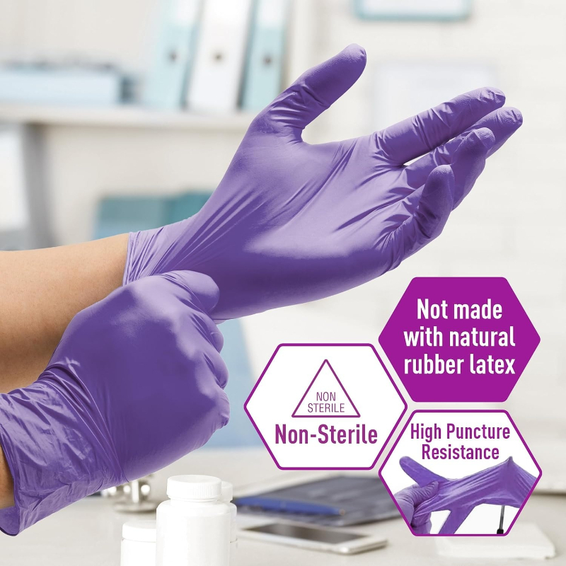 Sarung Tangan Nitril Ungu Lemb - Exam Glove Nitrile ulasan dan harga