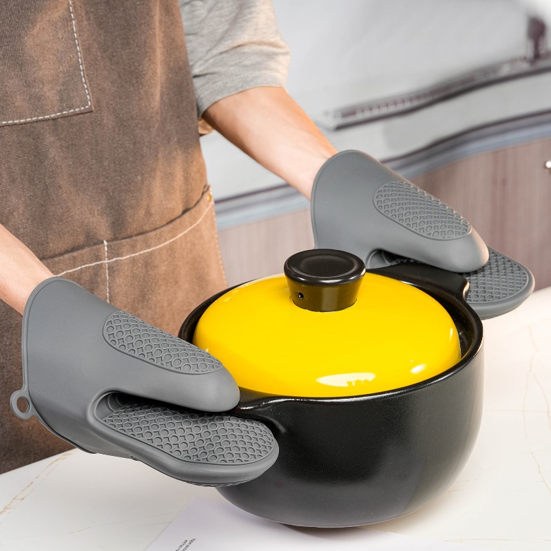 Penjepit tangan silikon tebal, - Oven Mitt Silicone ulasan dan harga