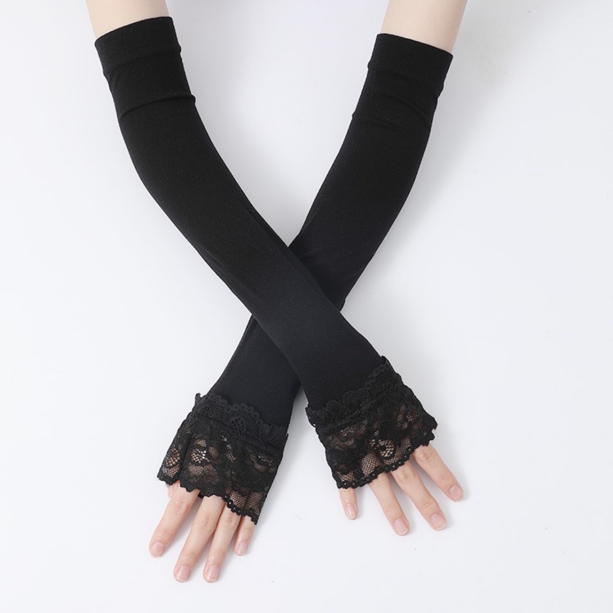 Sarung Tangan Wanita Tanpa Jar - Fingerless Glove Knit ulasan dan harga