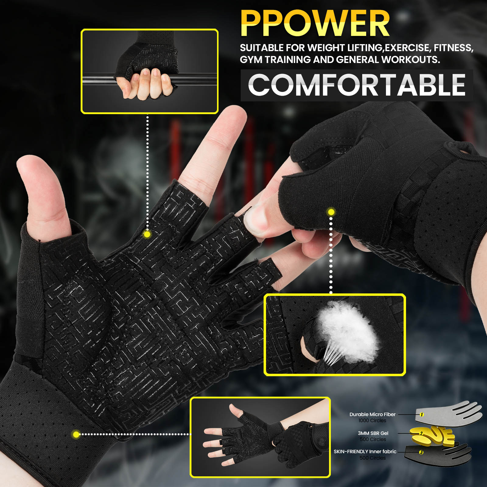 Sarung Tangan Gym untuk Pria,  - Workout Glove Gym ulasan dan harga