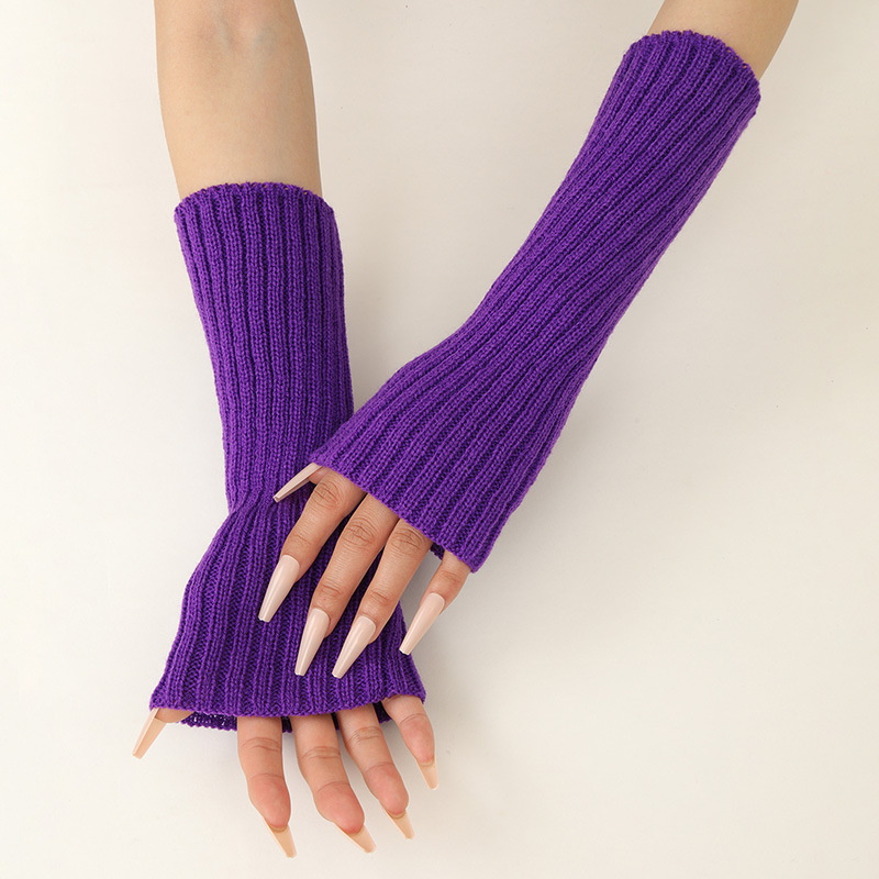 Sarung tangan tanpa jari panja - Fingerless Glove Knit ulasan dan harga