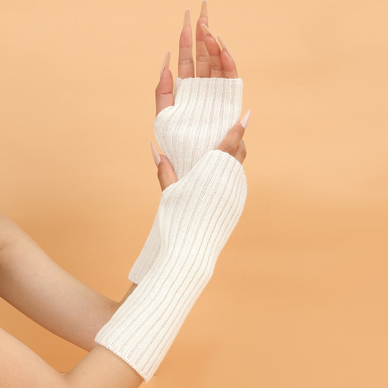 Sarung tangan tanpa jari panja - Fingerless Glove Knit ulasan dan harga