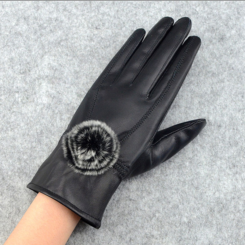 Wanita Kulit Asli Sarung Tanga - Wool Glove Lined ulasan dan harga