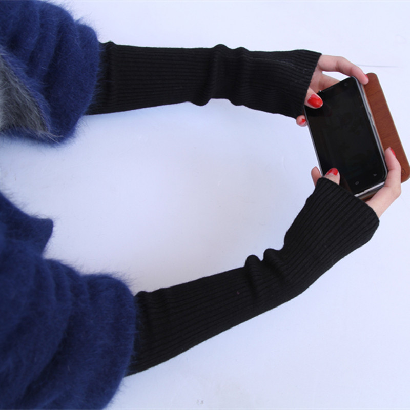 Sarung tangan wol rajut wanita - Fingerless Glove Knit ulasan dan harga