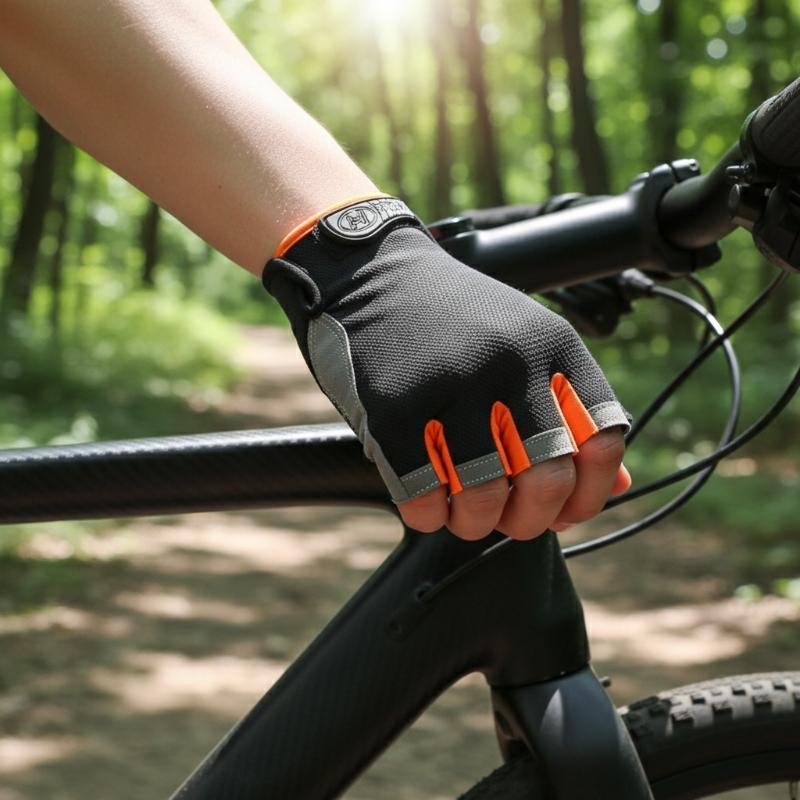 1 Pasang Sarung Tangan Bersepe - Fingerless Glove Knit ulasan dan harga