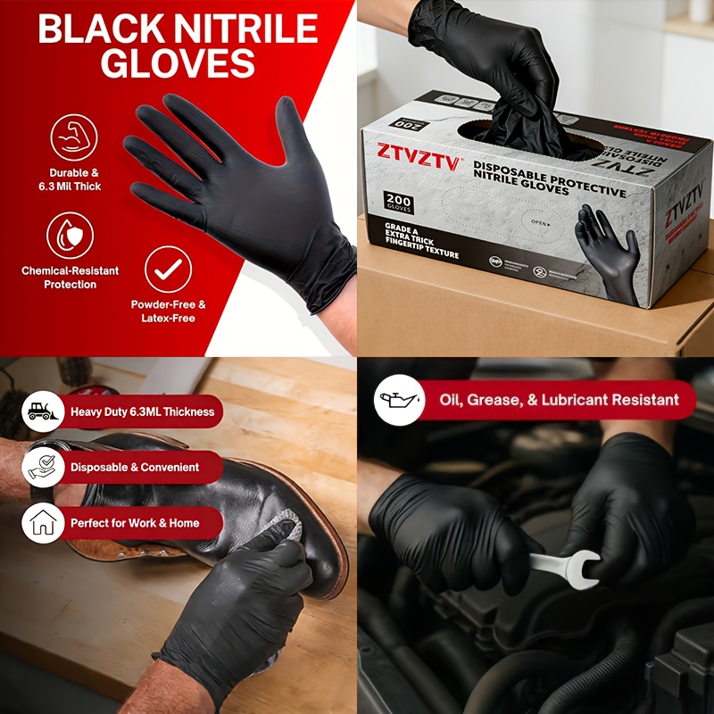 200 buah per kemasan, sarung t - Rubber Glove Cleaning ulasan dan harga