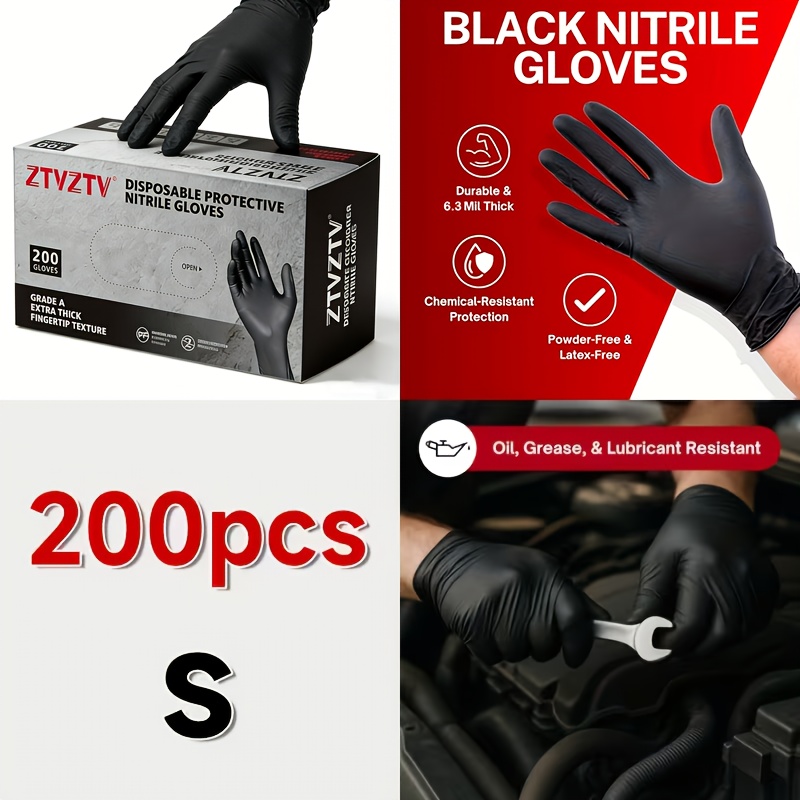 200 buah per kemasan, sarung t - Rubber Glove Cleaning ulasan dan harga