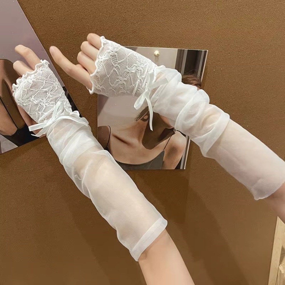 Sarung Tangan Jaring Renda Y2K - Fingerless Glove Knit ulasan dan harga