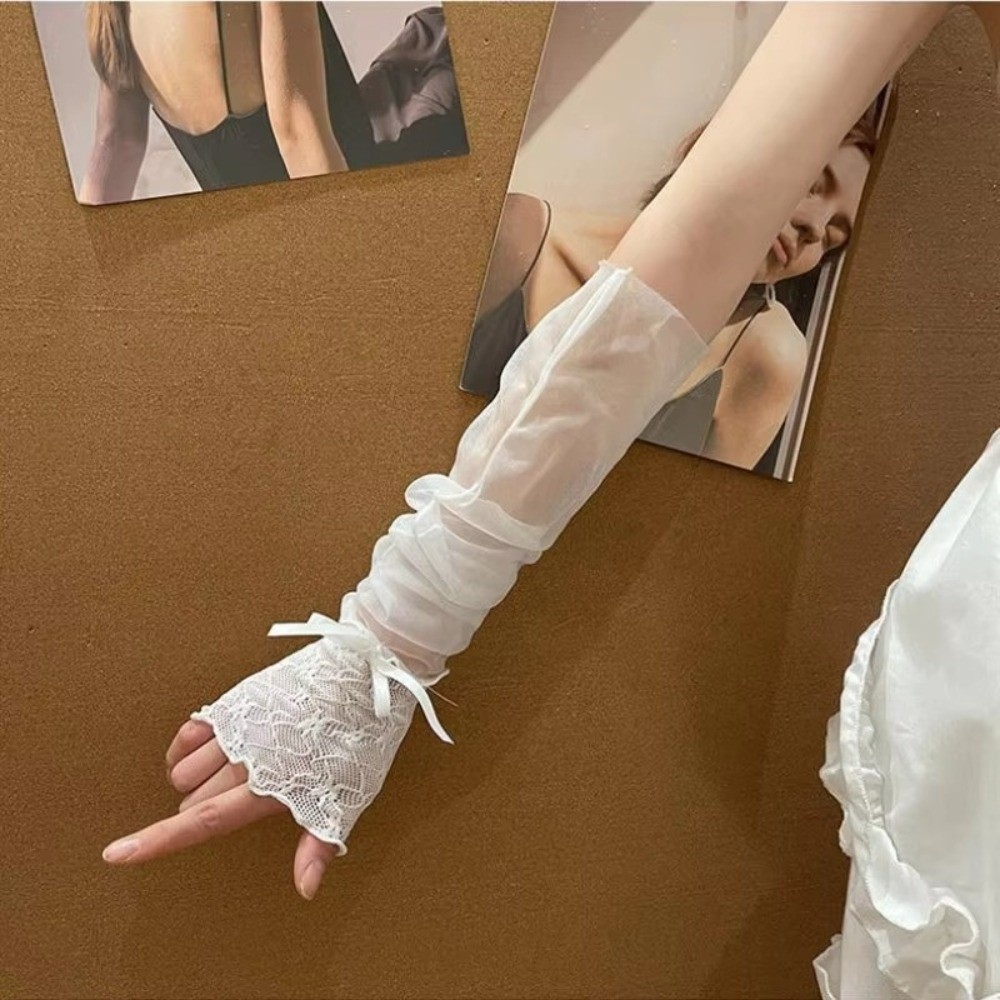 Sarung Tangan Jaring Renda Y2K - Fingerless Glove Knit ulasan dan harga