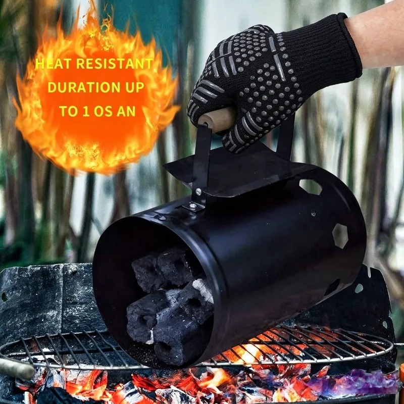 1 buah/1 pasang sarung tangan  - Oven Mitt Silicone ulasan dan harga