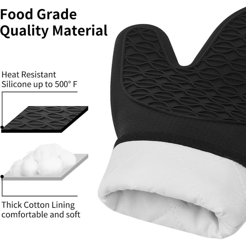 Sarung Tangan Oven Silikon Foo - Oven Mitt Silicone ulasan dan harga