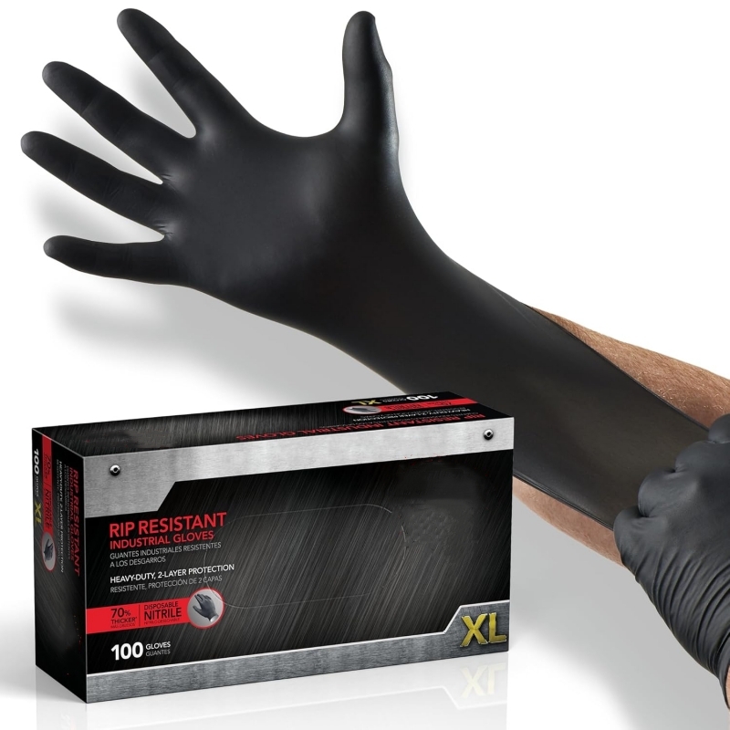 100PCS Sarung Tangan Nitril Hi - Nitrile Mechanic Glove ulasan dan harga