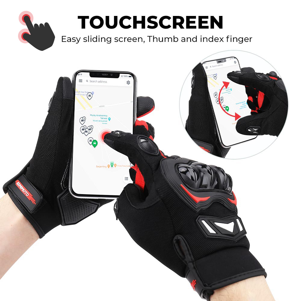 KEMITOUR Sarung Tangan Motor M - Cycling Glove Padded ulasan dan harga